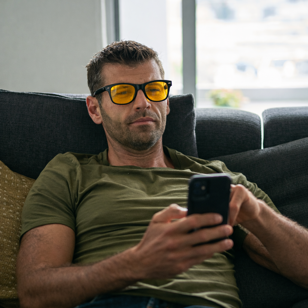blue banned relax chill couch