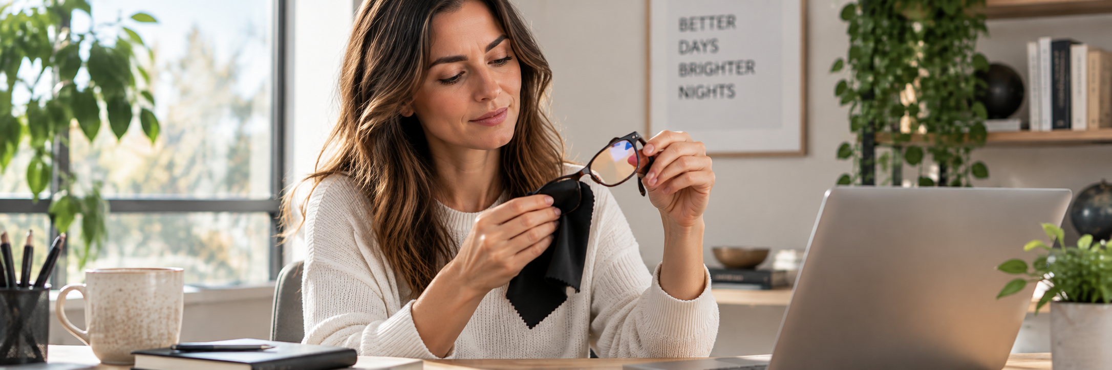How to clean blue light glasses