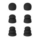 Reusable earplugs replacement tips set