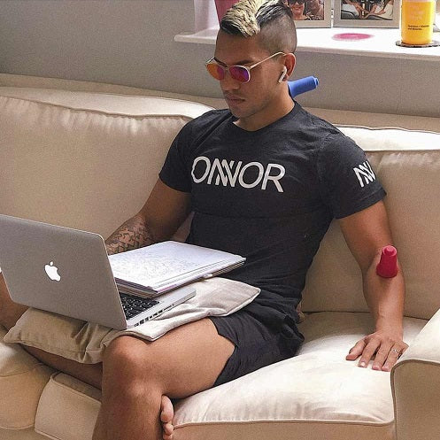 ricozulkarnain9 wearing Swannies instagram