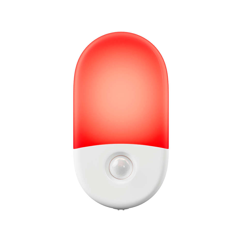 Swanwick Anti-Blue LED Night Light Motion Sensor Red Front view