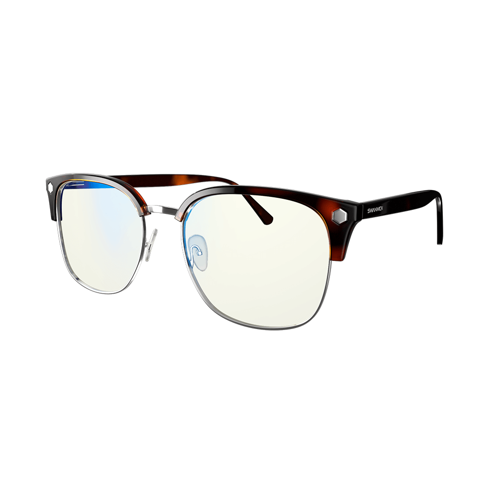 Swanwick Havana Tortoise Shell Day Blue Light Blocking Glasses