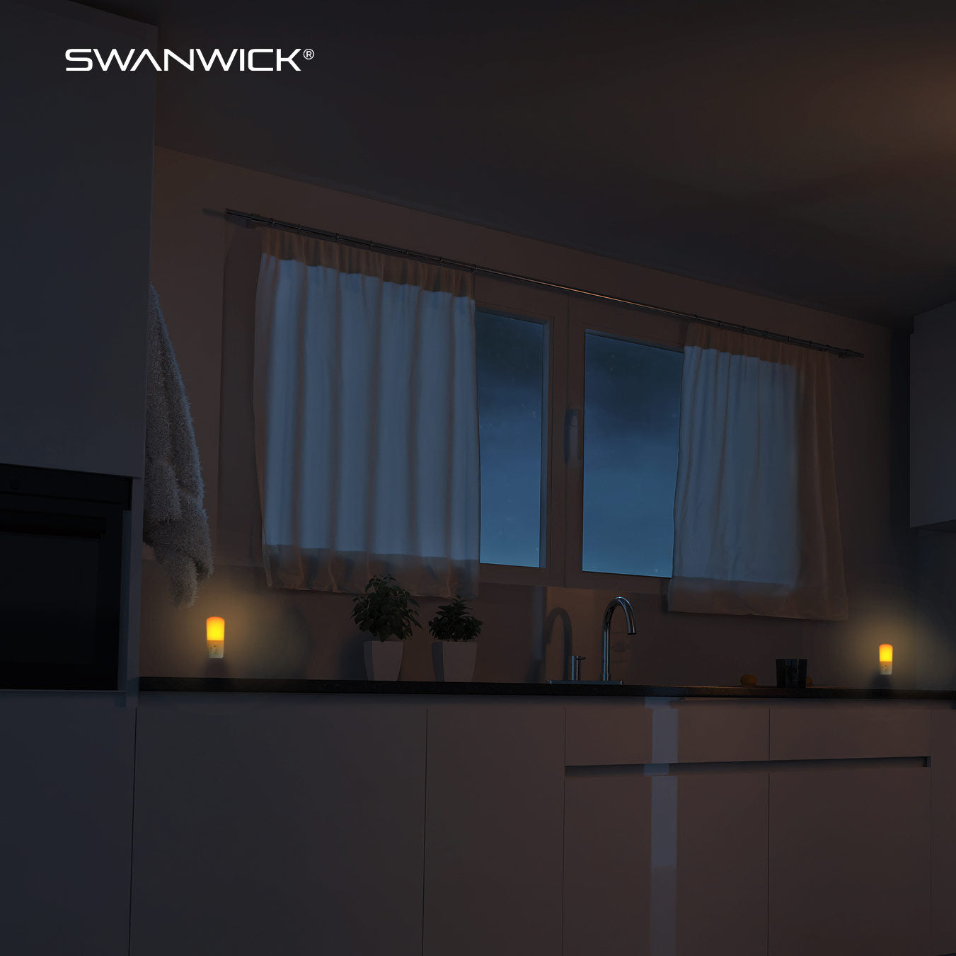 Swanwick Night Light in kitchen