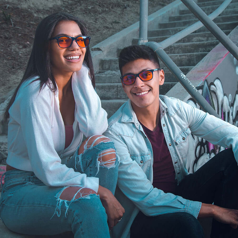 Swannies Crystal Night Sapphire Lifestyle Man and Woman