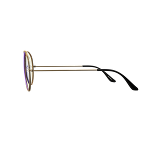 Aviator Day Swannies - Clear Blue Light Glasses - Gold