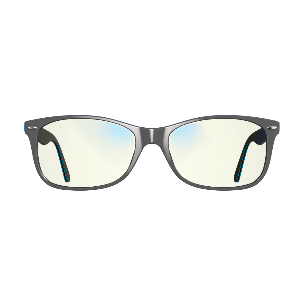 Classic Day Swannies - Clear Blue Light Glasses - Gunmetal