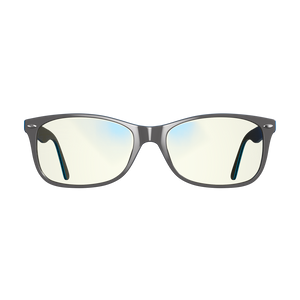 Classic Day Swannies - Clear Blue Light Glasses - Gunmetal