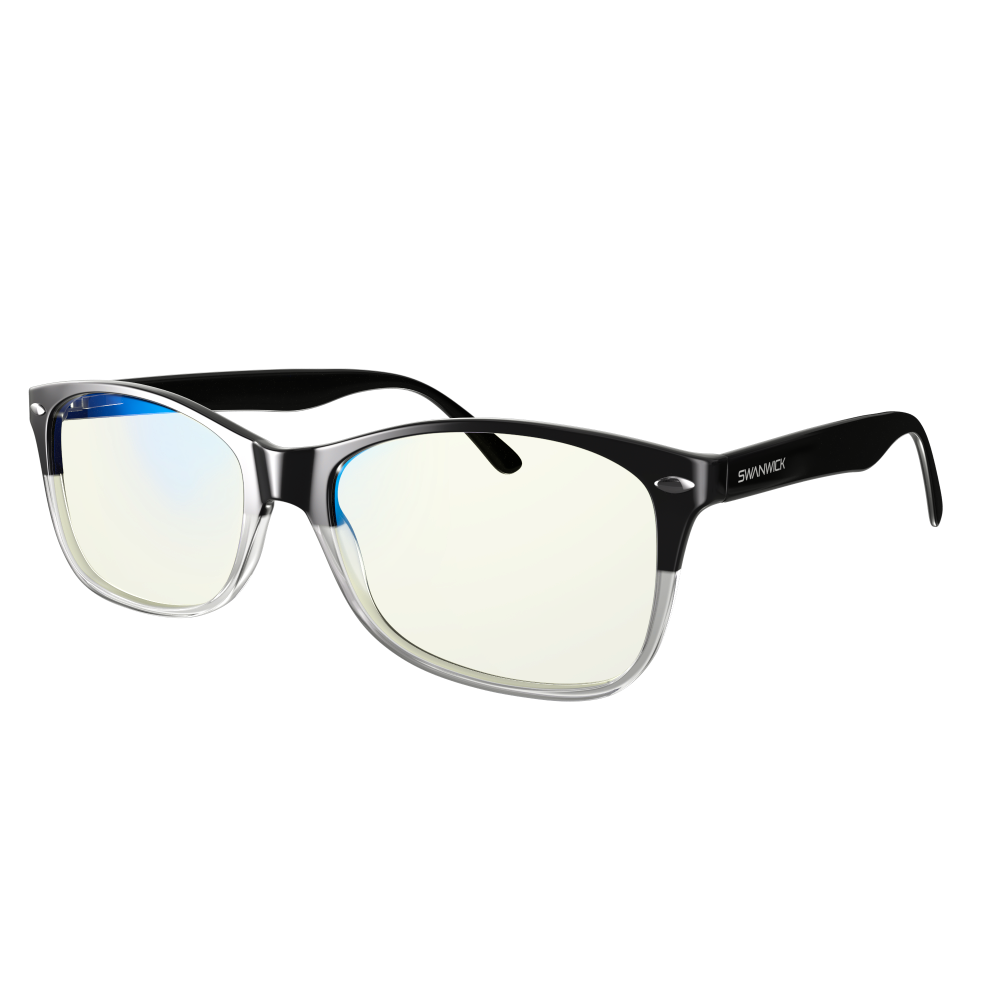  Classic Day Swannies - Clear Blue Light Glasses - Two Tone
