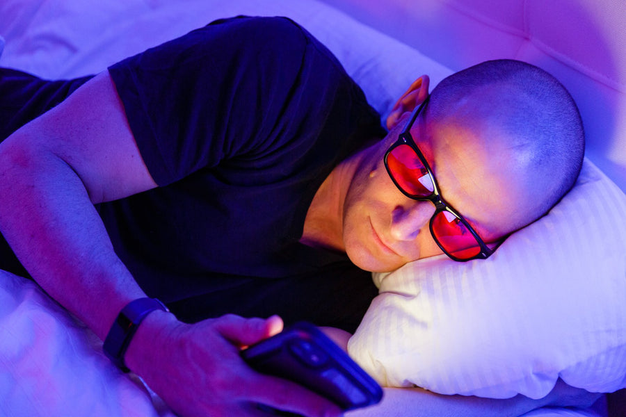 Reading Night Swannies - Blue Light Reading Glasses - Black