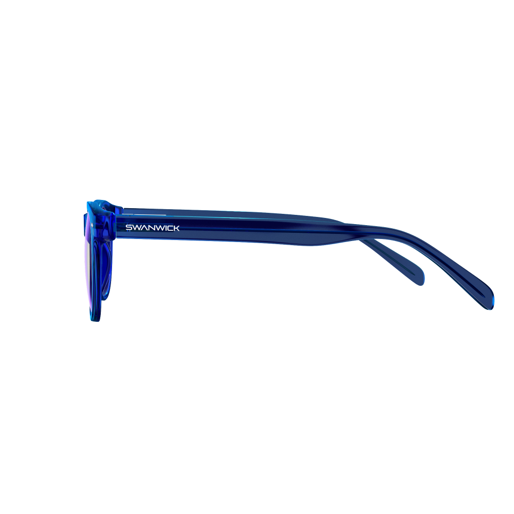 Crystal Day Swannies - Clear Blue Light Glasses - Sapphire