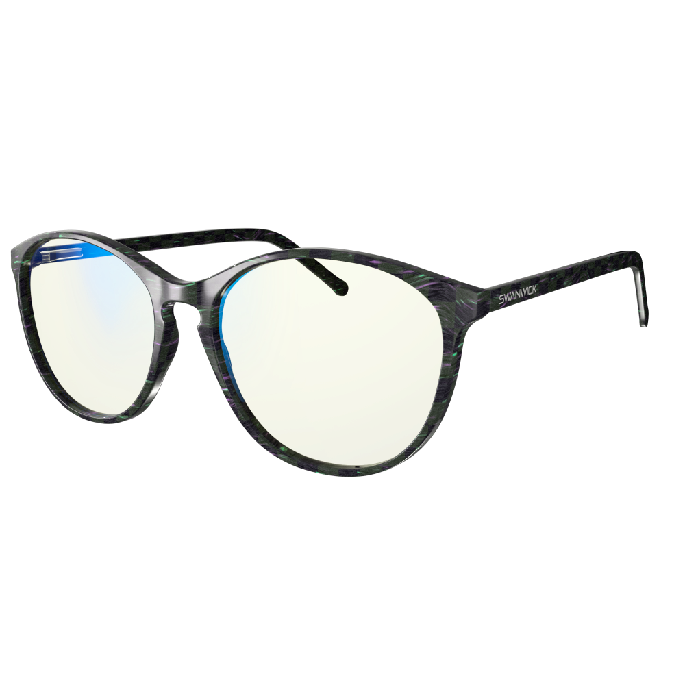 Oxford Day Swannies - Clear Blue Light Glasses - Seagrass