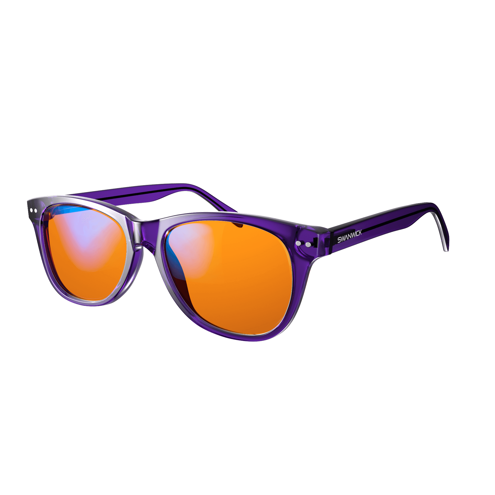 Kids Colors Night Swannies - Blue Light Glasses - Purple