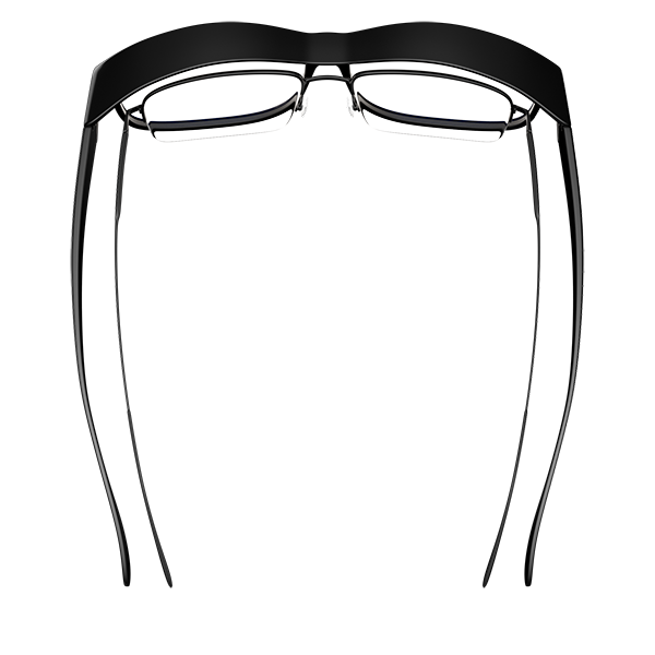 Fitover Day Swannies - Blue Light Reading Glasses - Black