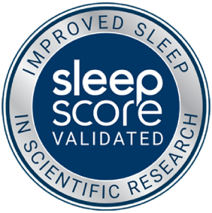 Shown to improve sleep in a SleepScore Labs study